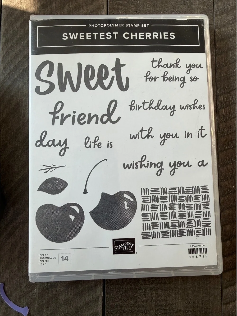 Stampin’ Up Sweetest Cherries stamp set with Cherry shape punch